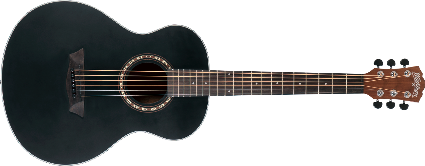 Washburn Apprentice Series Acoustic Guitar - Black Matte - AGM5BMK-A