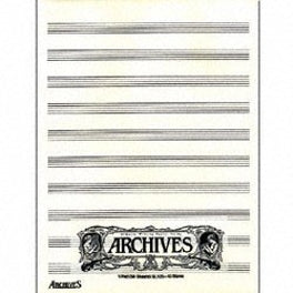 ARCHIVES FOLDED 24 PC 8 STAVE/D8S MUSIC SHEETS
