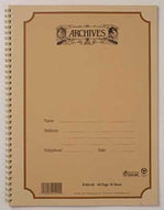 ARCHIVES BOUND 64 PG 6 STAVE/B6S-64 SPIRAL BOOK