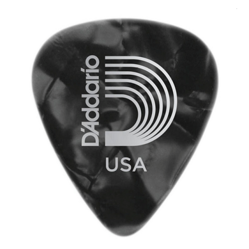 D'addario Planet Waves Black Pearl Celluloid Guitar Picks 25 Packs