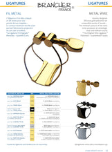 Load image into Gallery viewer, Brancher Gold Plated Ligature for Tenor Sax Hard Rubber MPC #7 THG