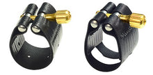 Load image into Gallery viewer, Rovner Tenor Sax Dark or Light Ligature &amp; Cap for Hard Rubber Mouthpieces