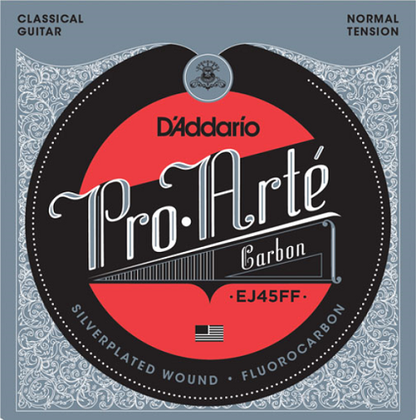 D'Addario Pro-Arte Carbon, Dynacore Basses, Normal Tension Classical Guitar Strings - EJ45FF