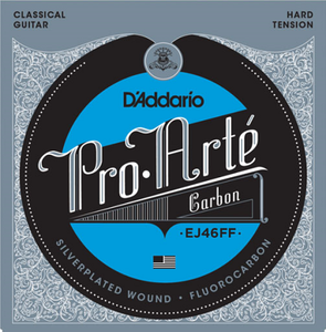 D'Addario Pro-Arte Carbon, Dynacore Basses, Hard Tension Classical Guitar Strings - EJ46FF