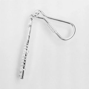 AIM GIFTS Silver Flute Keychain - K61A