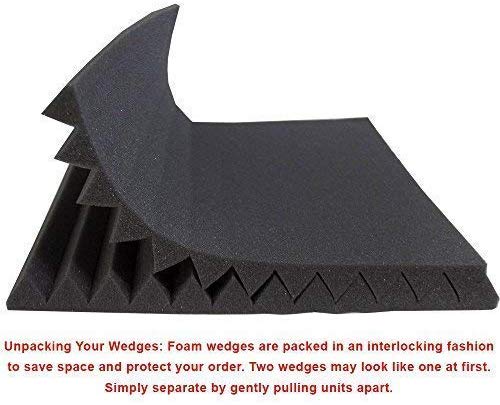 ACOUSTIC PANELS  STUDIO FOAM 1" X 12" X 12"