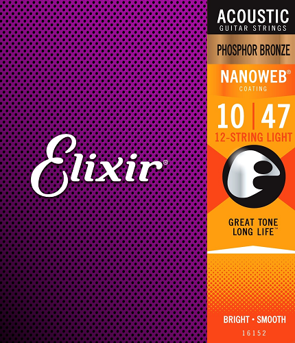 Elixir 12-STRING Phosphor Bronze Acoustic Guitar Strings