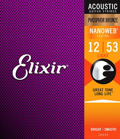 Elixir Phosphor Bronze Acoustic Nanoweb Strings