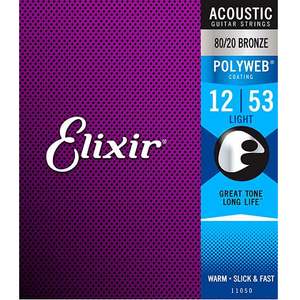 Elixir 80/20 Bronze with Polyweb Coating Acoustic Guitar Strings