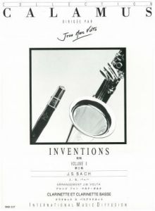 INVENTIONS VOL2 CLARINETTE