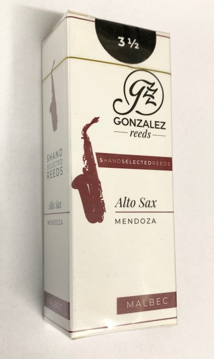 Gonzalez Alto Sax MALBEC Reeds - 5 Filed Reeds