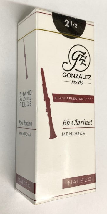 Gonzalez Bb Clarinet MALBEC Reeds - 5 Filed Reeds