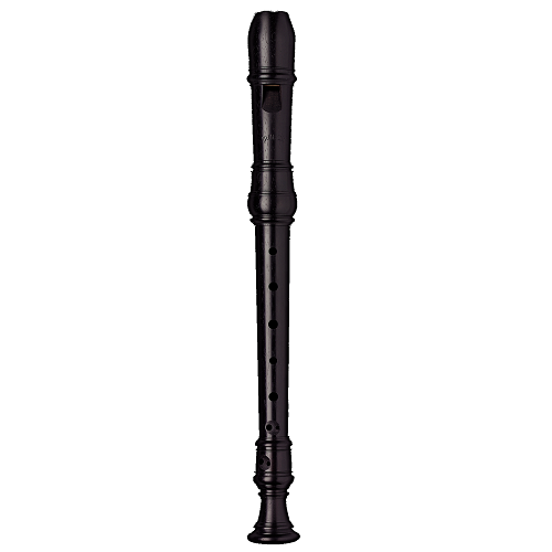 Moeck Rottenburgh Ebony Double HOLE, Curved Windway Soprano Recorder - 4207