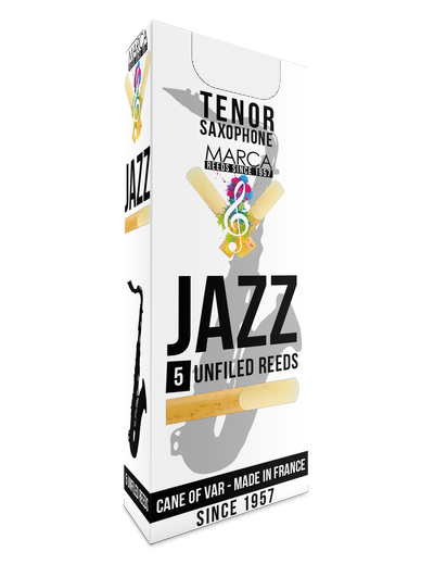 Marca JaZZ Unfiled Tenor Saxophone Reeds - 5 Per Box