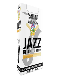 Marca JaZZ Unfiled Baritone Saxophone Reeds - 5 Per Box
