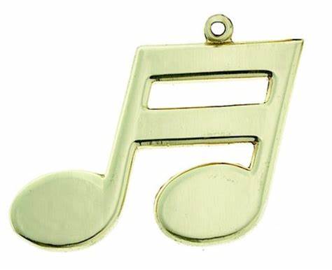 AIM GIFTS Double 16th Note Keychain - K82