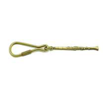 Load image into Gallery viewer, AIM GIFTS Antique Clarinet Brass Keychain - K64