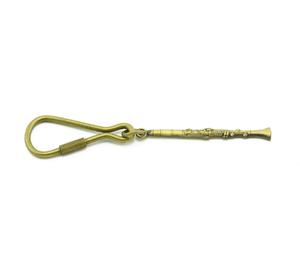 AIM GIFTS Antique Clarinet Brass Keychain - K64