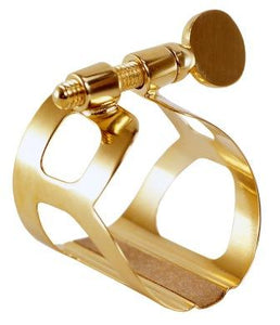 BG France Tradition Gold Plated Bass Clarinet Ligature - L91