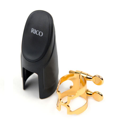 Rico Gold Plated Bb Clarinet H-Ligature & Plastic Cap - HCL1G