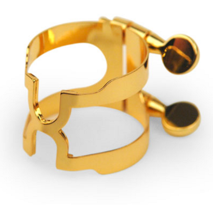 Rico Gold Plated Bb Clarinet H-Ligature & Plastic Cap - HCL1G