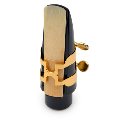 Rico Gold Plated Alto Saxophone H-Ligature & Plastic Cap - HAS1G