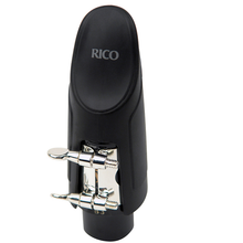 Load image into Gallery viewer, Rico Silver Plated Alto Sax H-Ligature with Plastic Cap - HAS1S