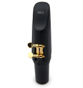 Rico Gold Plated Baritone Saxophone H-Ligature & Cap for Selmer-Style Mouthpieces - HBS2G