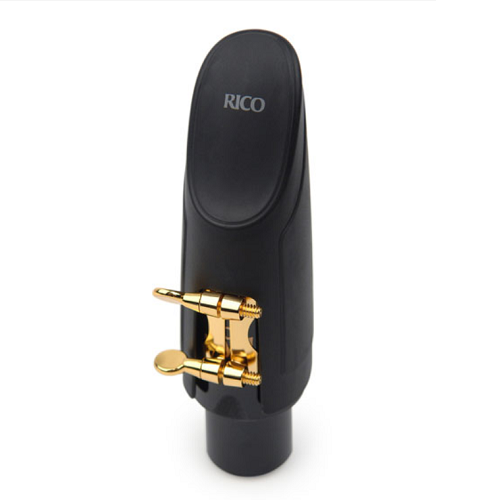 Rico Gold Plated H-Ligature & Plastic Cap for Otto Link Metal Tenor Sax Mouthpiece- HTS2G