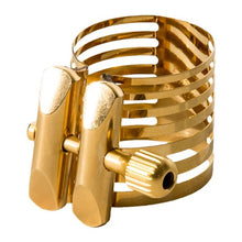 Load image into Gallery viewer, Rovner Platinum Gold Ligature for Hard Rubber Tenor Sax or Slim Bari Mpcs - PG-2R
