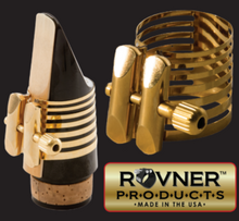 Load image into Gallery viewer, Rovner Platinum Gold Ligature for Bb Clarinet - PG-1R