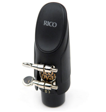 Load image into Gallery viewer, Rico Alto Sax Nickel Plated Ligature with Cap - RAS1N