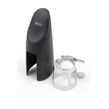 Load image into Gallery viewer, Rico Alto Sax Nickel Plated Ligature with Cap - RAS1N