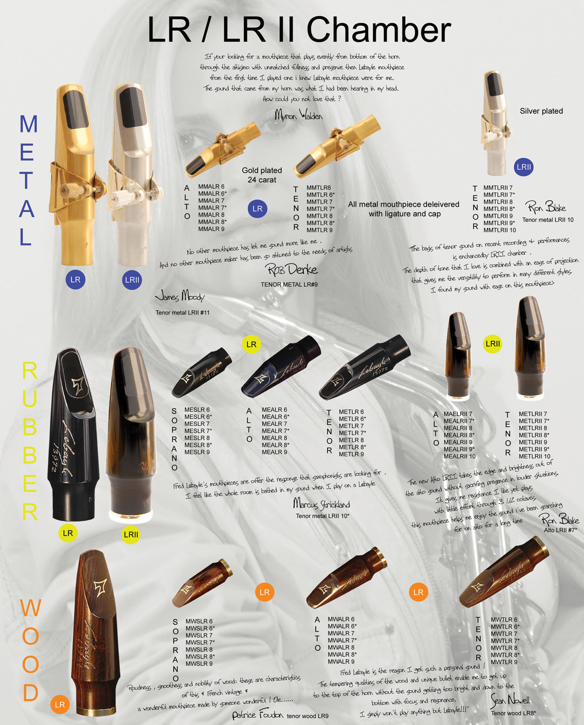 Lebayle LR Chamber Tenor Sax Metal Mouthpiece