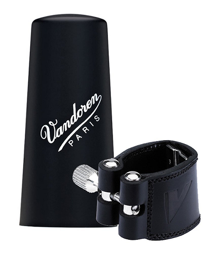 Vandoren Eb Clarinet Leather Ligature & Plastic Cap LC22P