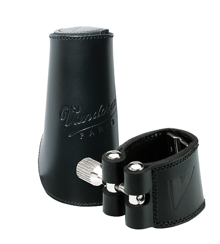 Vandoren Bass Clarinet Leather Ligature & Leather Cap - LC24L