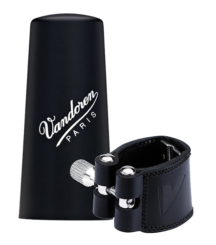 Vandoren Leather Ligature & Plastic Cap for Bass Clarinet - LC24P