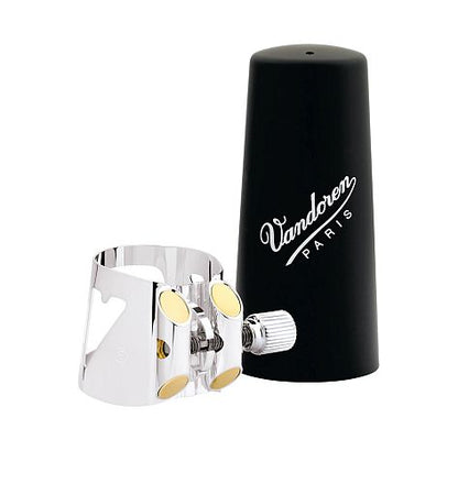 Vandoren Optimum Ligature for Contra Bass Clarinet, Silver-Plated LC04CCBP