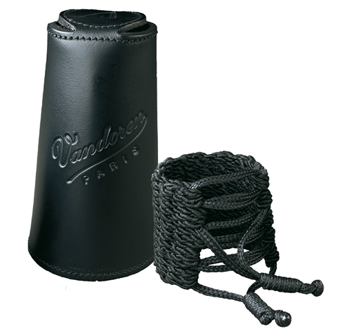 Vandoren Leather Cap for Alto Sax Woven Klassik Ligature