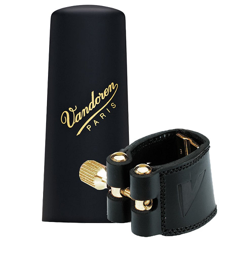 Vandoren Alto Sax Leather Ligature & Plastic Cap - LC27P