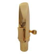 Load image into Gallery viewer, Brancher Gold Plated Alto Sax Mouthpiece with Gold Plated Ligature