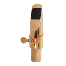 Load image into Gallery viewer, Brancher Gold Plated Alto Sax Mouthpiece with Gold Plated Ligature