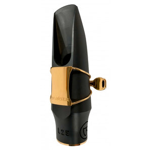 Brancher Hard Rubber Alto Saxophone Mouthpiece with Gold Plated Ligature