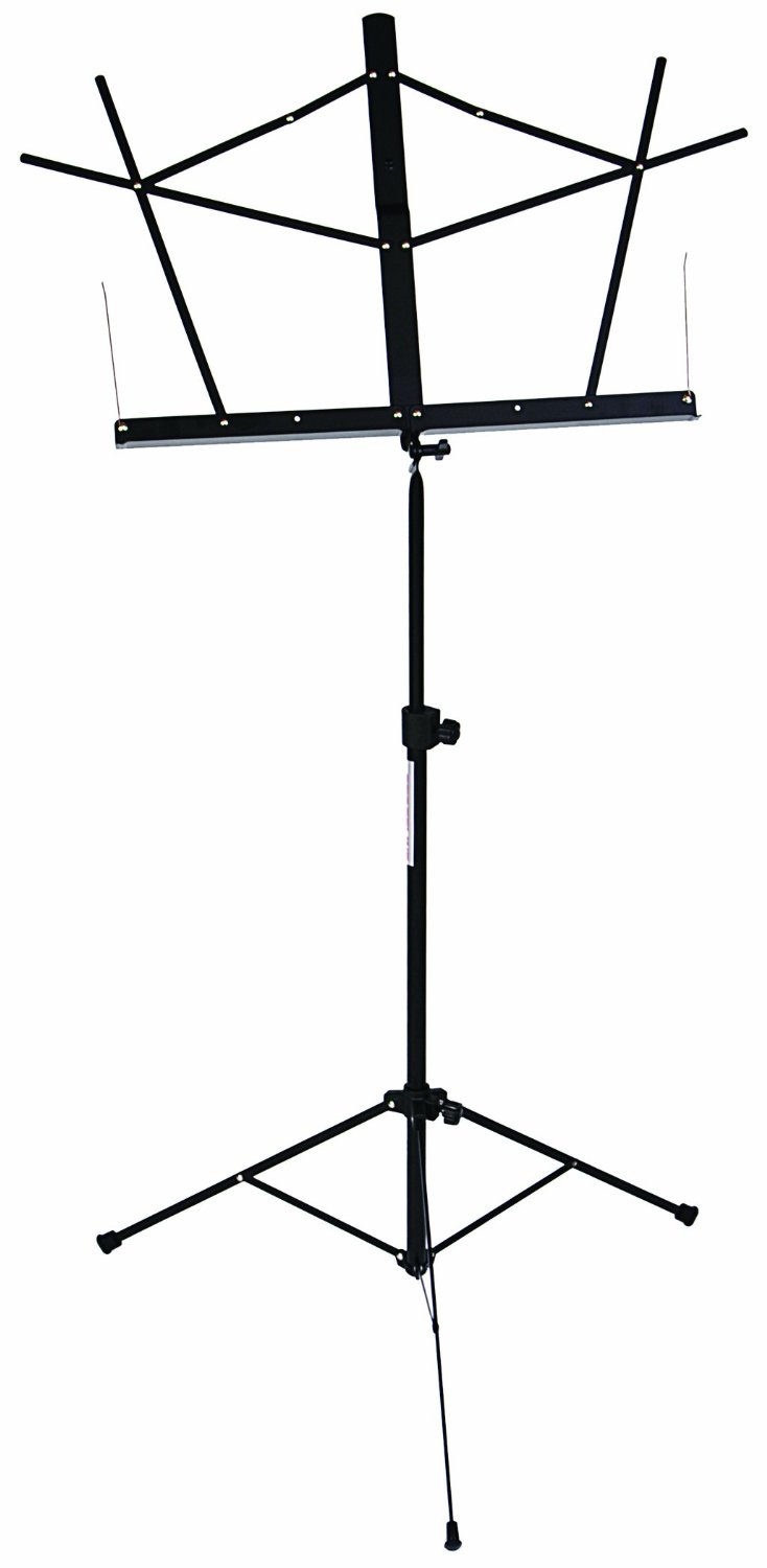 Stageline Black Tubular Base Music Stand with Bag - MS25BKB