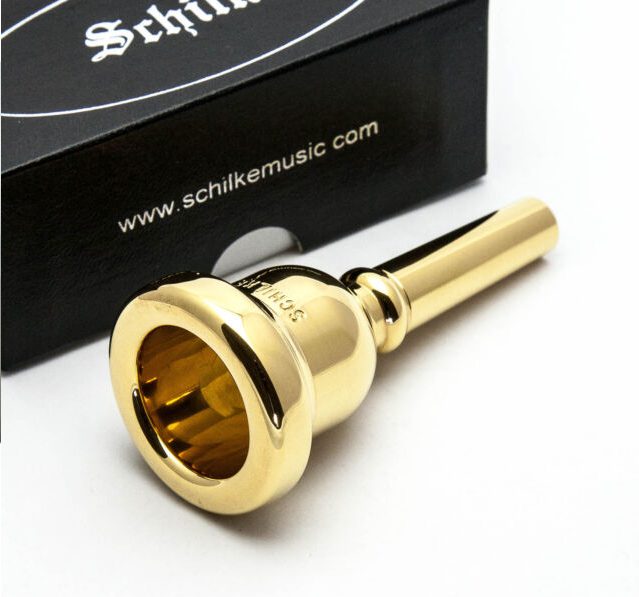 Schilke Gold Plated Euphonium / Bass Trombone Mouthpiece - Euro Shank