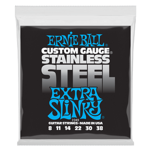 Ernie Ball Extra Slinky Stainless Steel Wound Electric Guitar Strings - 8-38 Gauge