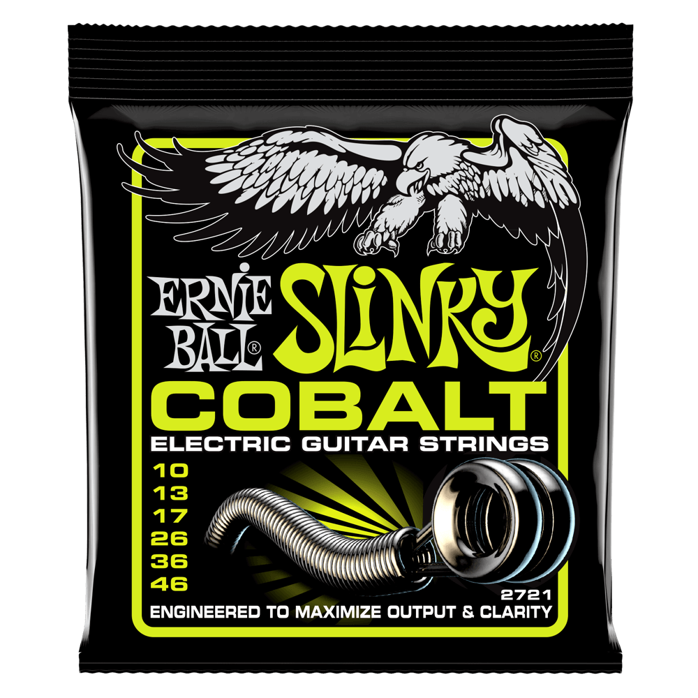 Ernie Ball Regular Slinky Cobalt Electric Guitar Strings - 10-46 Gauge