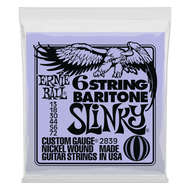 Ernie Ball Slinky 6-String W/ Small Ball End 29 5/8 Scale Baritone Guitar Strings - 13-72 Gauge