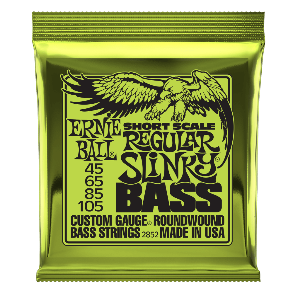 Ernie Ball Regular Slinky Nickel Wound Short Scale Bass Strings - 45-105 Gauge