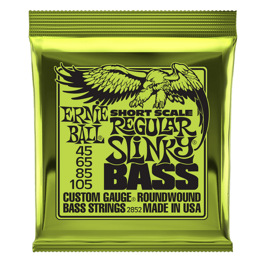 Ernie Ball Regular Slinky Nickel Wound Short Scale Bass Strings - 45-105 Gauge